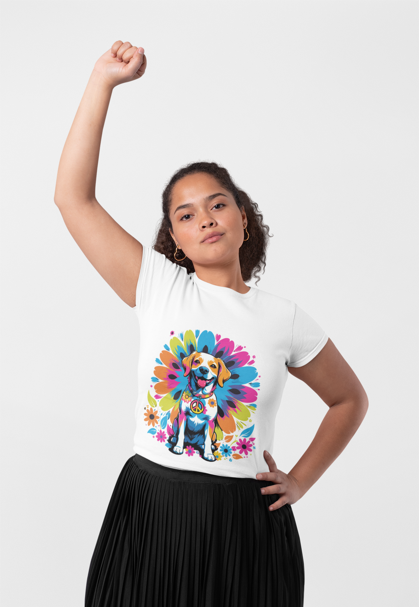 Psychedelic Dog Mandala Energy Unisex T-Shirt | Dog Rebel Frequency