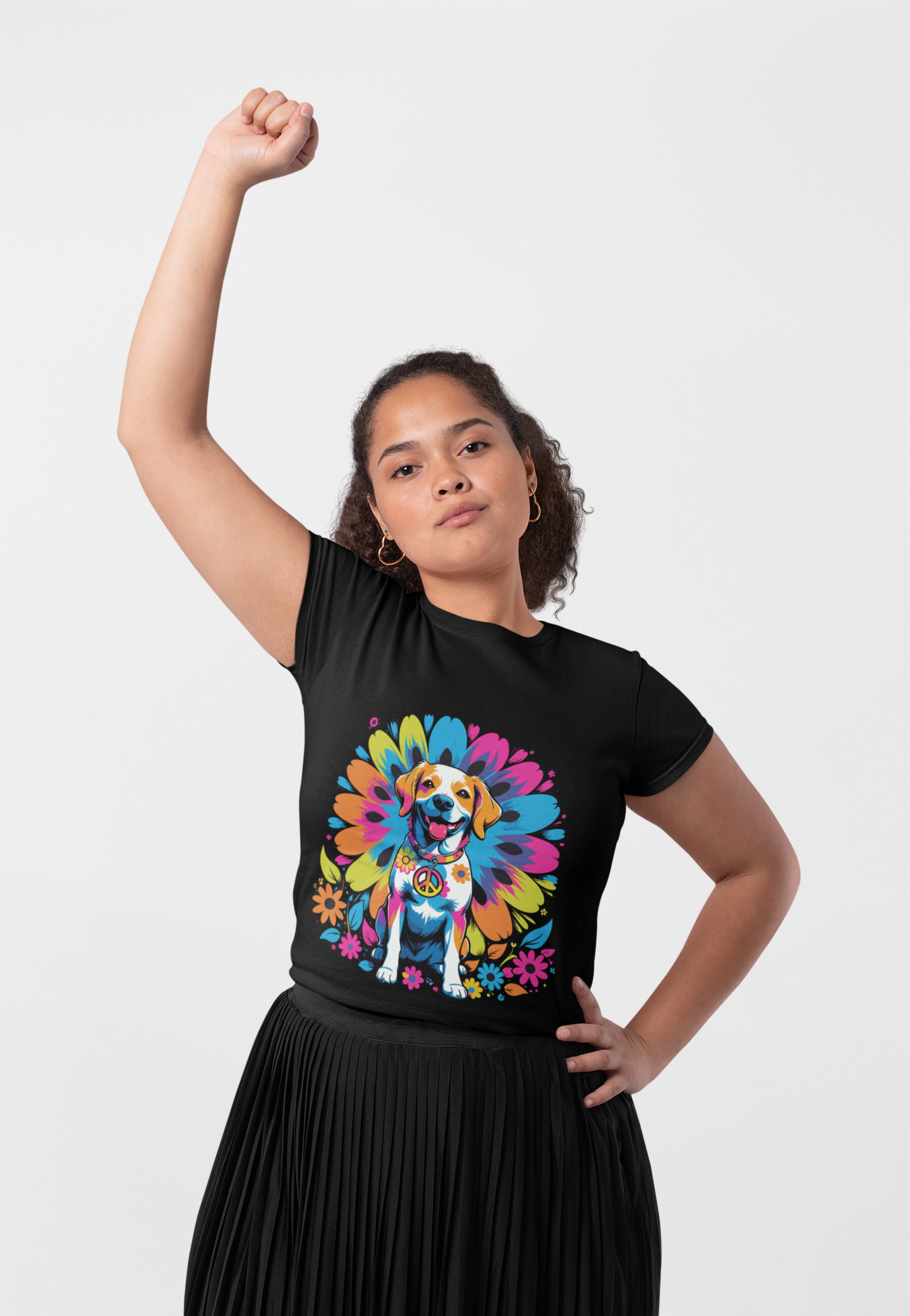 Psychedelic Dog Mandala Energy Unisex T-Shirt | Dog Rebel Frequency