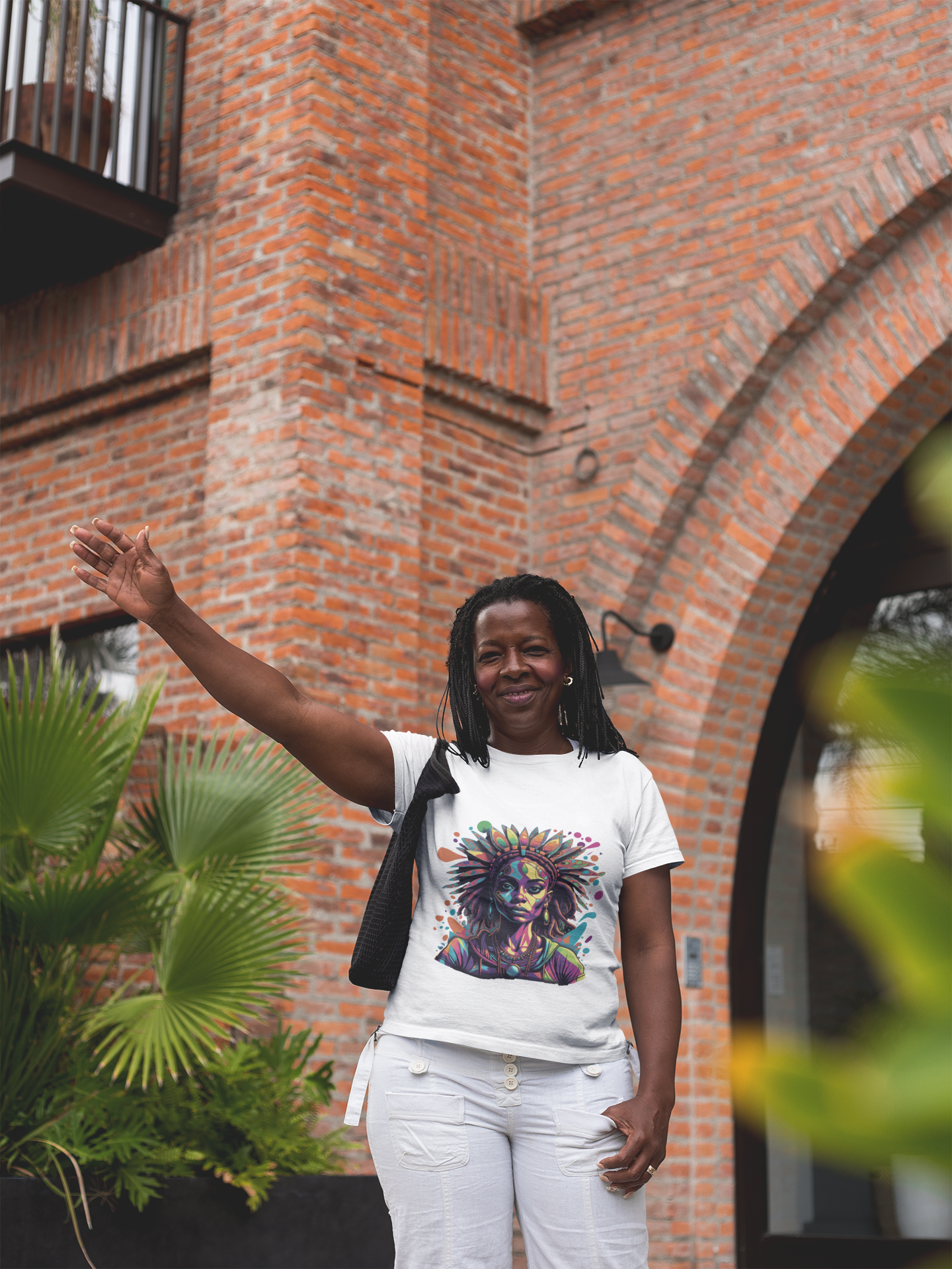 Psychedelic Melananted Lady Unisex T-Shirt | Melananted Rebel Frequency