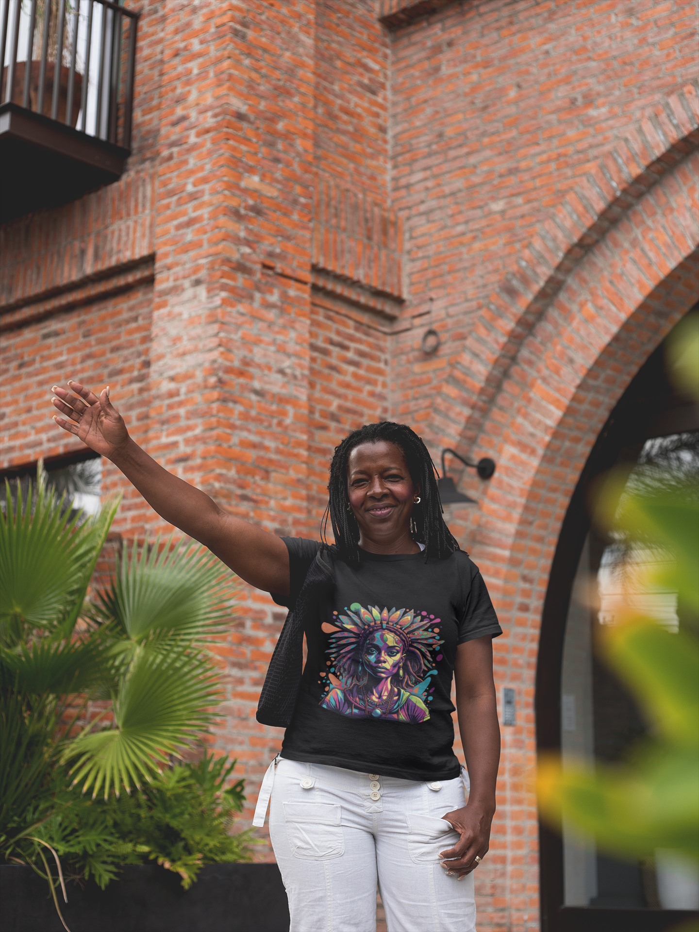 Psychedelic Melananted Lady Unisex T-Shirt | Melananted Rebel Frequency