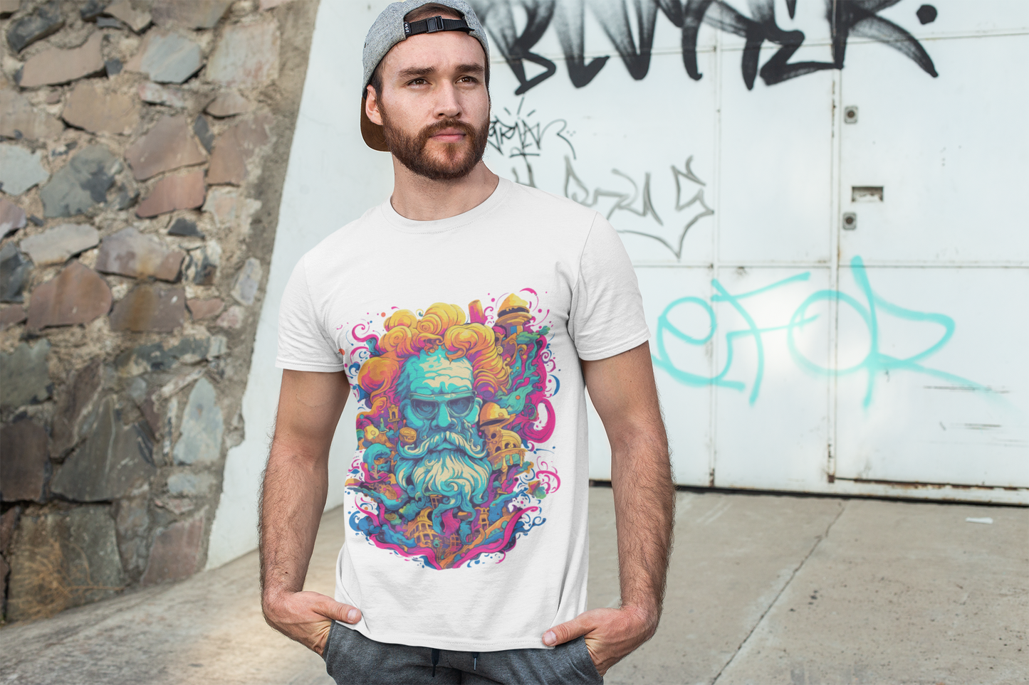 Psychedelic Zeus Unisex T-Shirt | Zeus Rebel Frequency