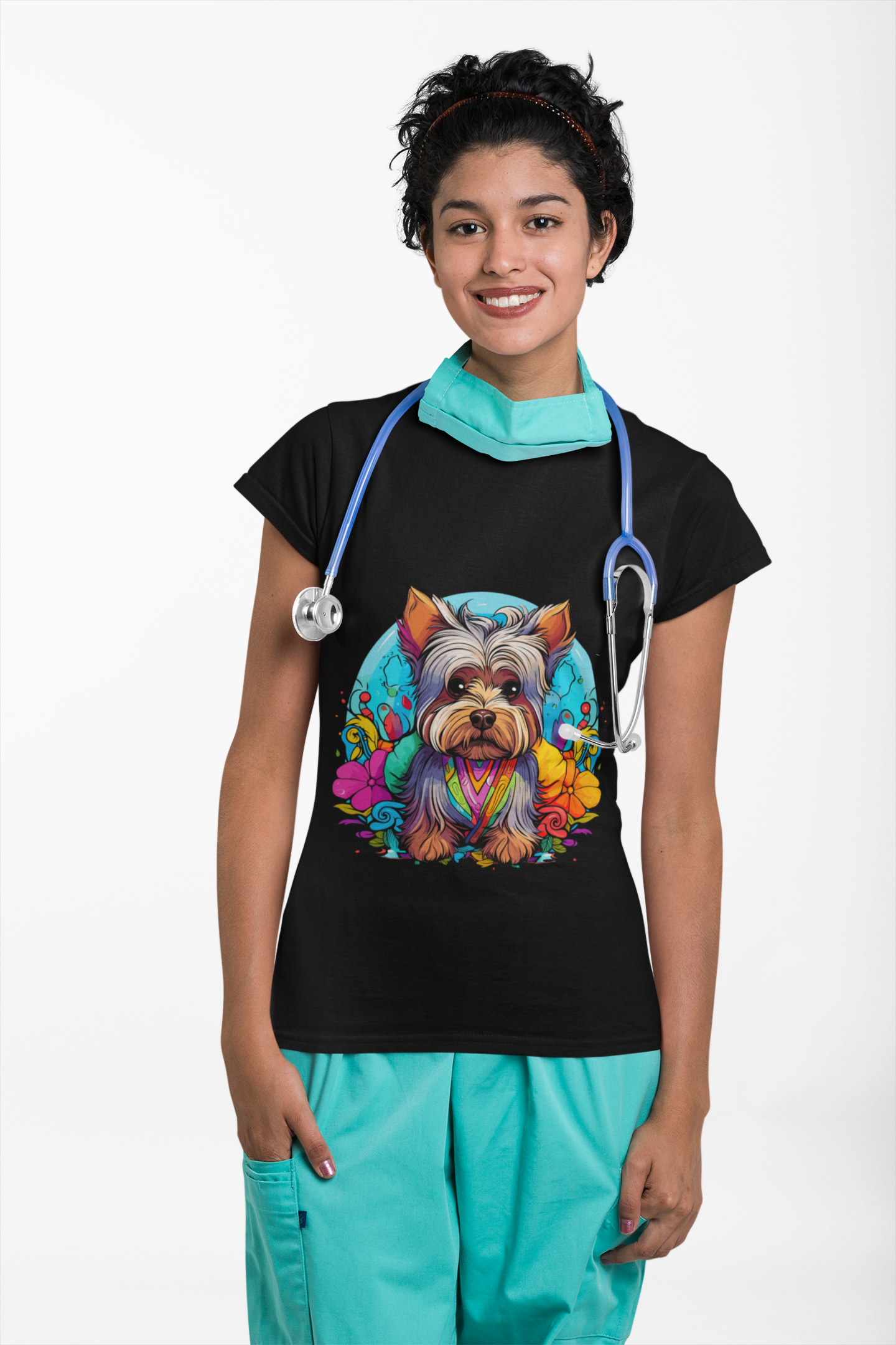 Psychedelic Little Dog Unisex T-Shirt | Little Dog Rebel Frequency