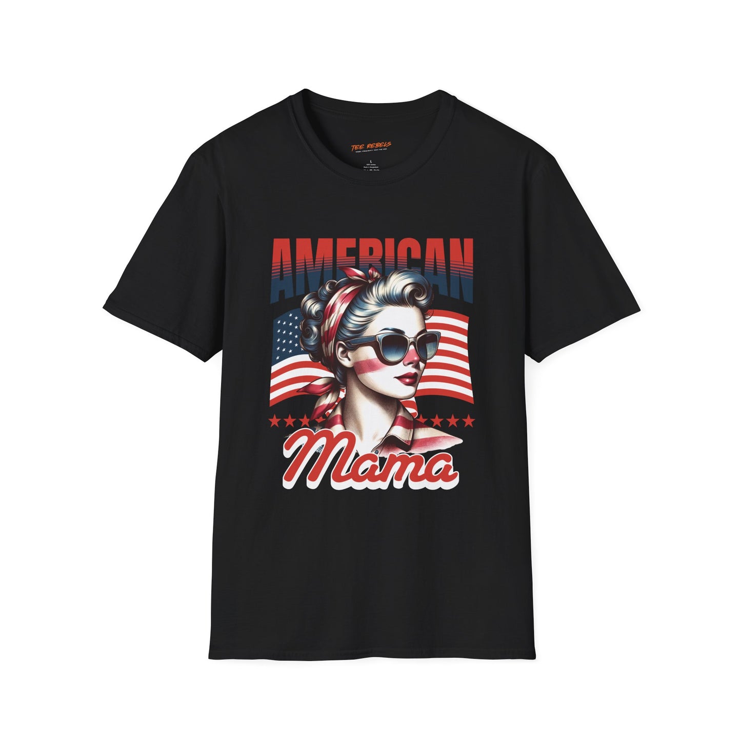 American Mama Unisex Streetwear T-Shirt | American Pride Tee | Fourth of July Shirt | Gift for Moms | Vintage Style Casual Top