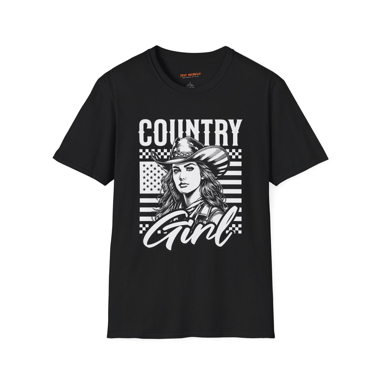 Country Girl Unisex Streetwear T-Shirt | American Girl Graphic T-Shirt | Country Rebel Frequency