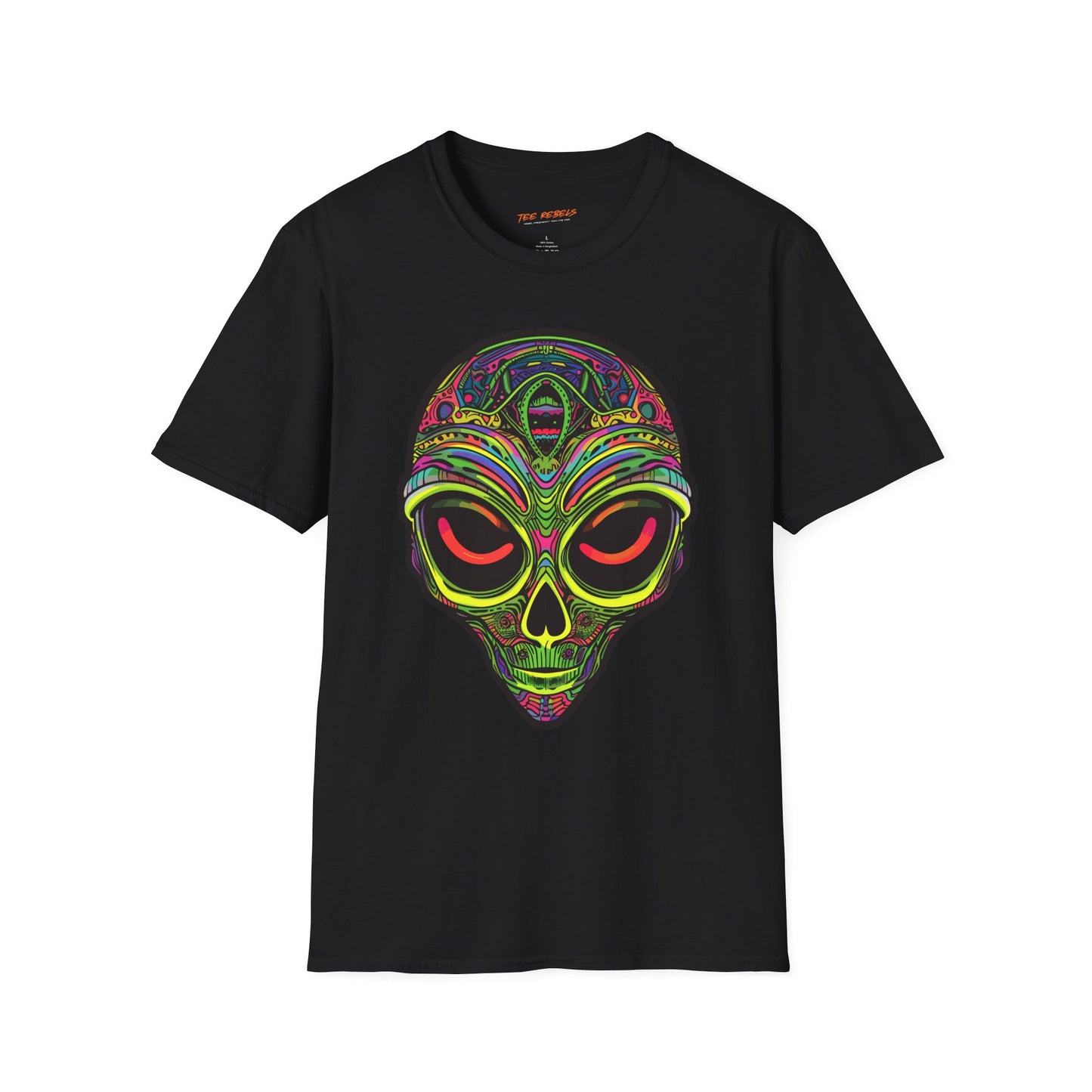 Psychedelic Alien Vibes Unisex T-Shirt | Alien Rebel Frequency