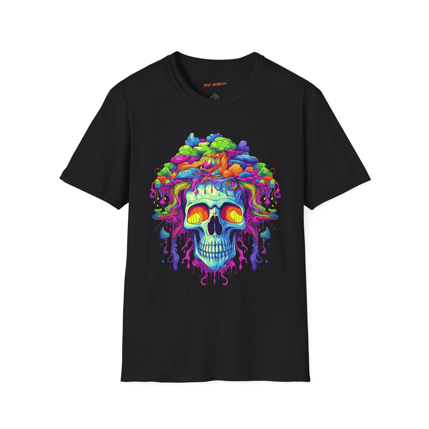 Psychedelic Treetop Skull Unisex T-Shirt | Skull Rebel Frequency