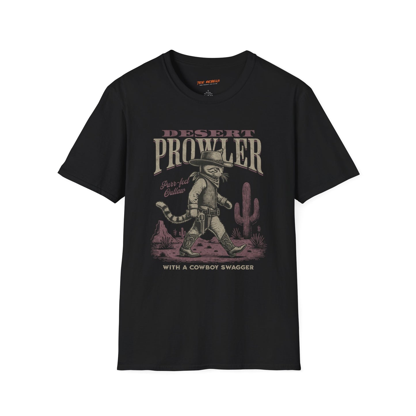 Desert Prowler Unisex Streetwear T-Shirt | American West Graphic T-Shirt | Desert Rebel Frequency