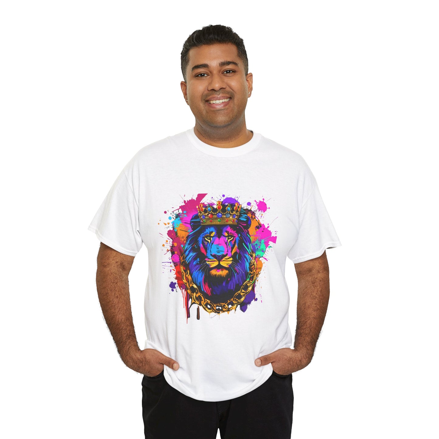 Royal Lion Graphic Unisex Heavy Cotton Tee | Lion Rebel Frequency