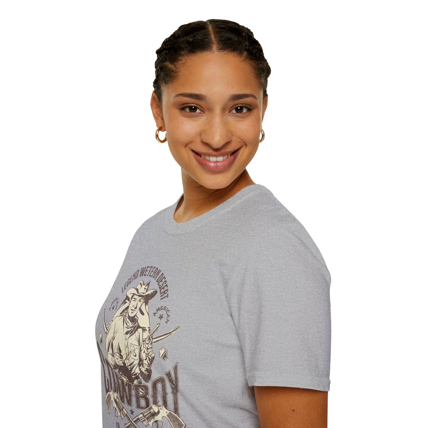 Legend Western Desert Cowboy Unisex Streetwear T-Shirt | Cowboy Graphic T-Shirt | Cowboy Rebel Frequency