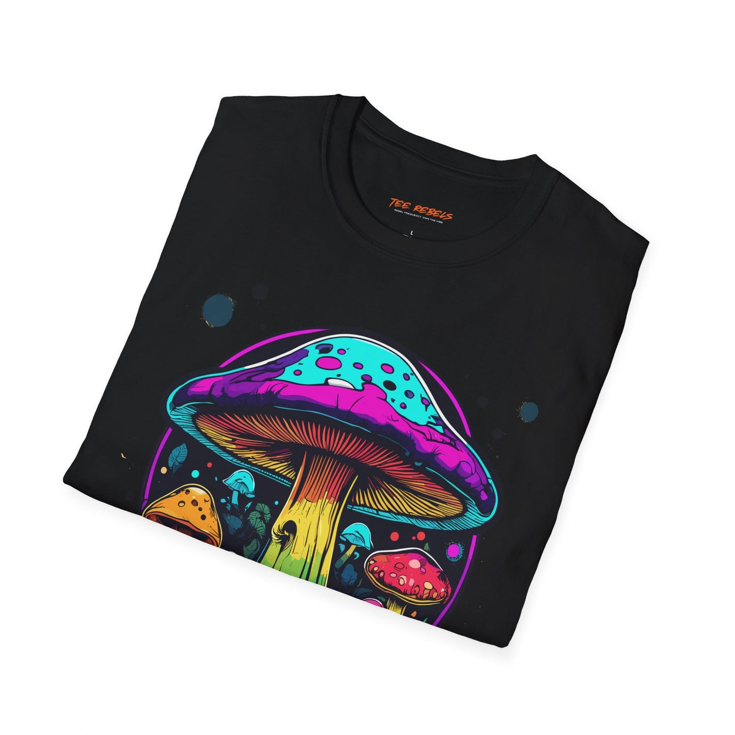 Psychedelic Mushroom Unisex Softstyle T-Shirt | Mushroom Frequency