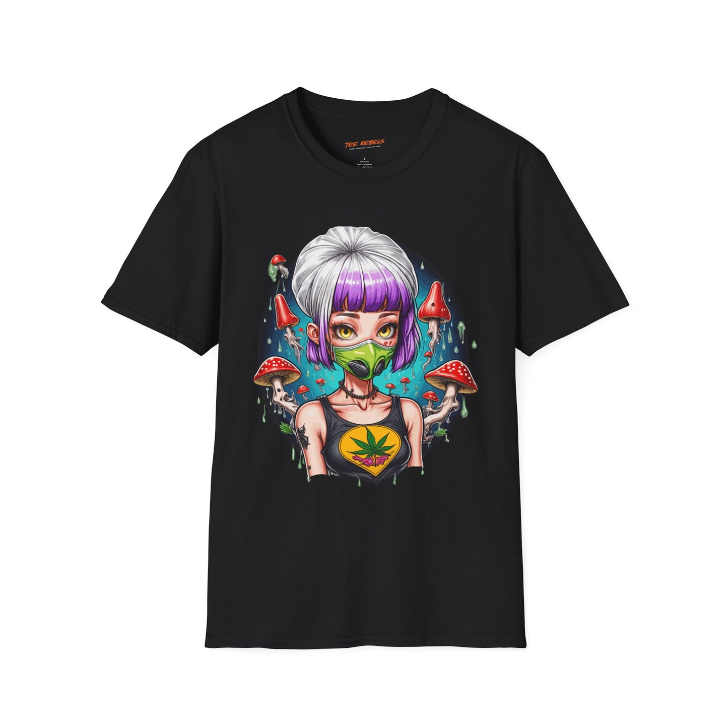 Psychedelic Punk Girl Unisex T-Shirt | Punk Rebel Frequency