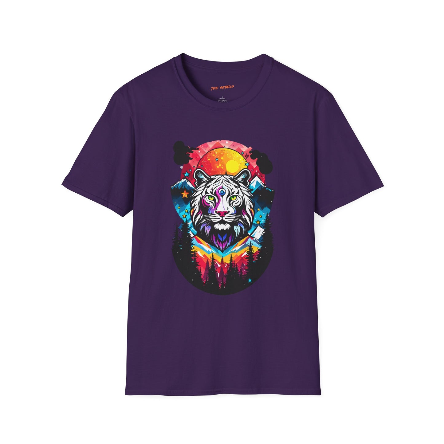 Mystic Tiger Teeshirt | Unisex Softstyle Tee for Nature Lovers | Tiger Frequency