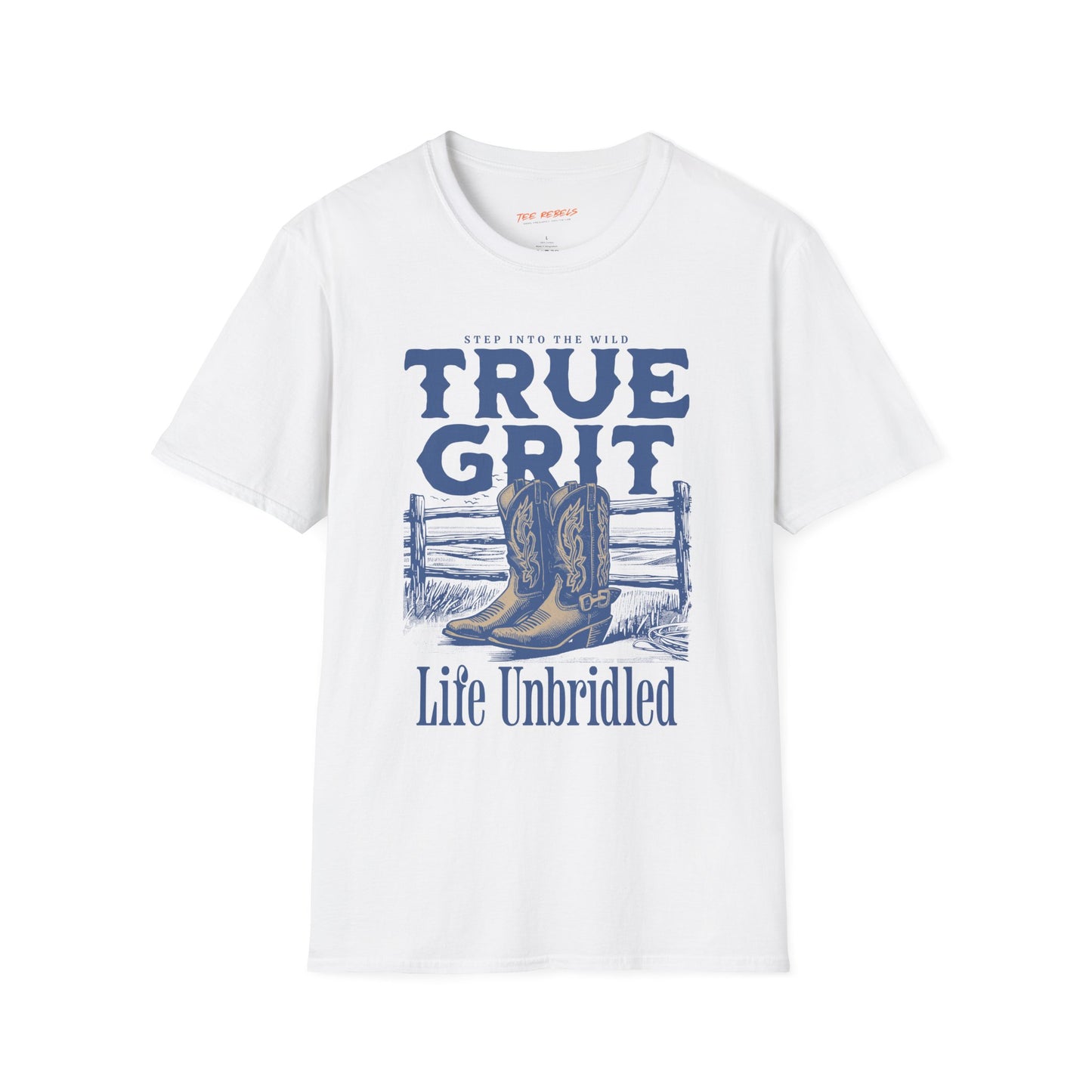 True Grit Unisex Streetwear T-Shirt | American West Graphic T-Shirt | Cowboy Rebel Frequency
