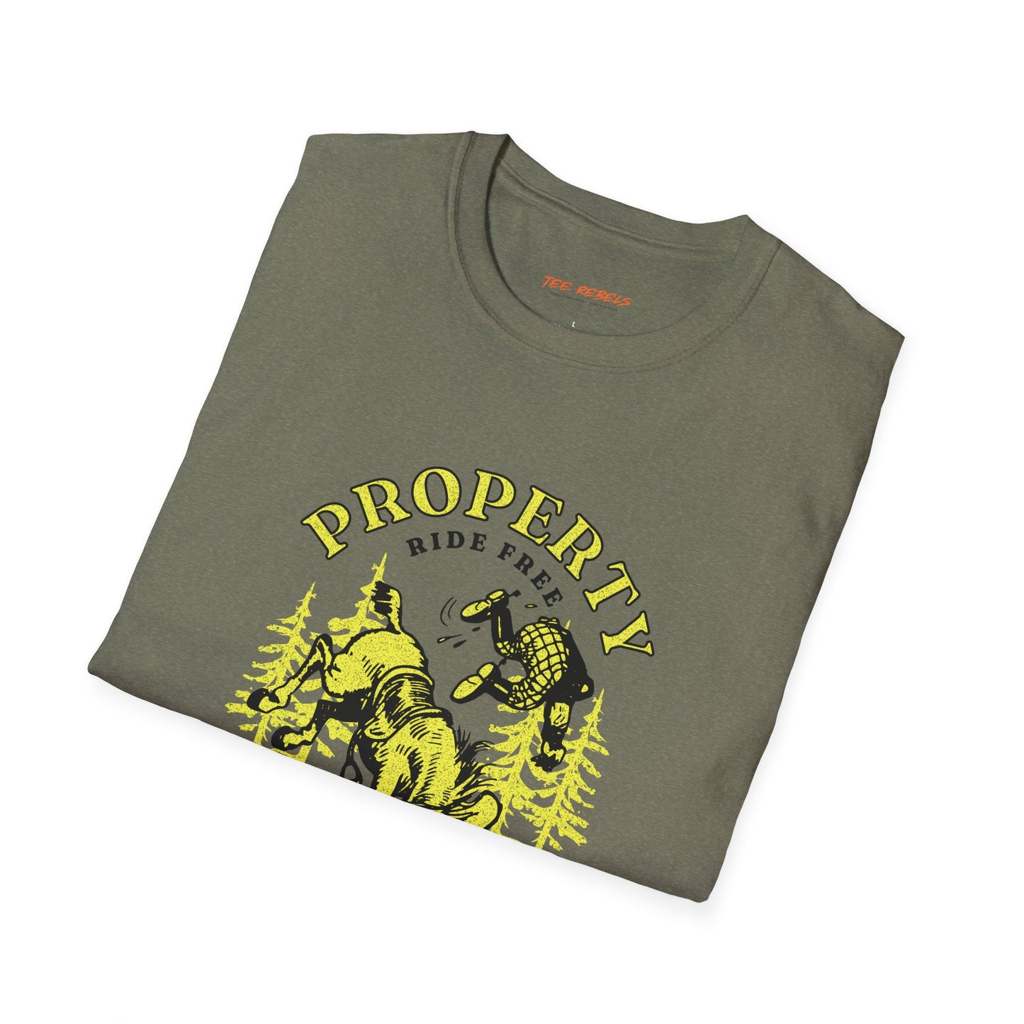 Property of Nobody Unisex Streetwear T-Shirt | Cowboy Graphic T-Shirt | Cowboy Rebel Frequency