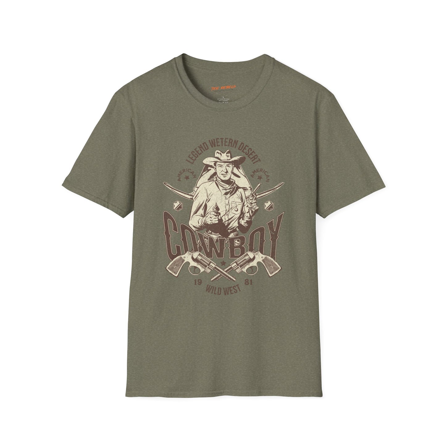 Legend Western Desert Cowboy Unisex Streetwear T-Shirt | Cowboy Graphic T-Shirt | Cowboy Rebel Frequency
