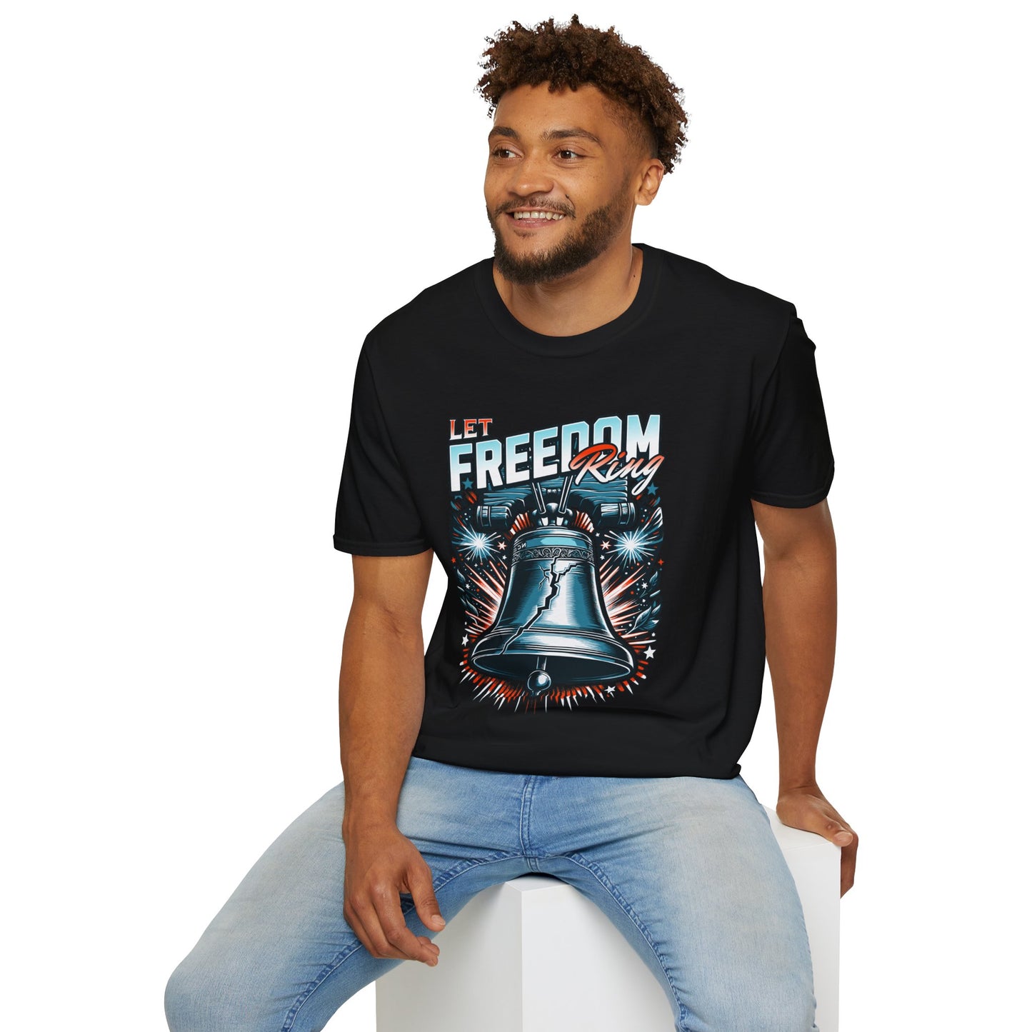 Let Freedom Ring Unisex Streetwear T-Shirt | American Graphic T-Shirt | Freedom Rebel Frequency