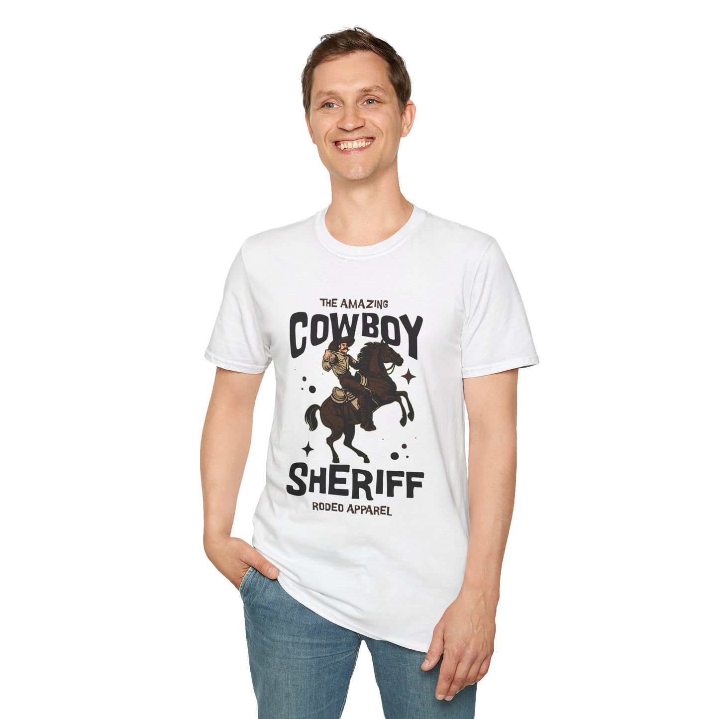 Cowboy Sheriff Unisex Streetwear T-Shirt | Western Graphic T-Shirt | Cowboy Rebel Frequency
