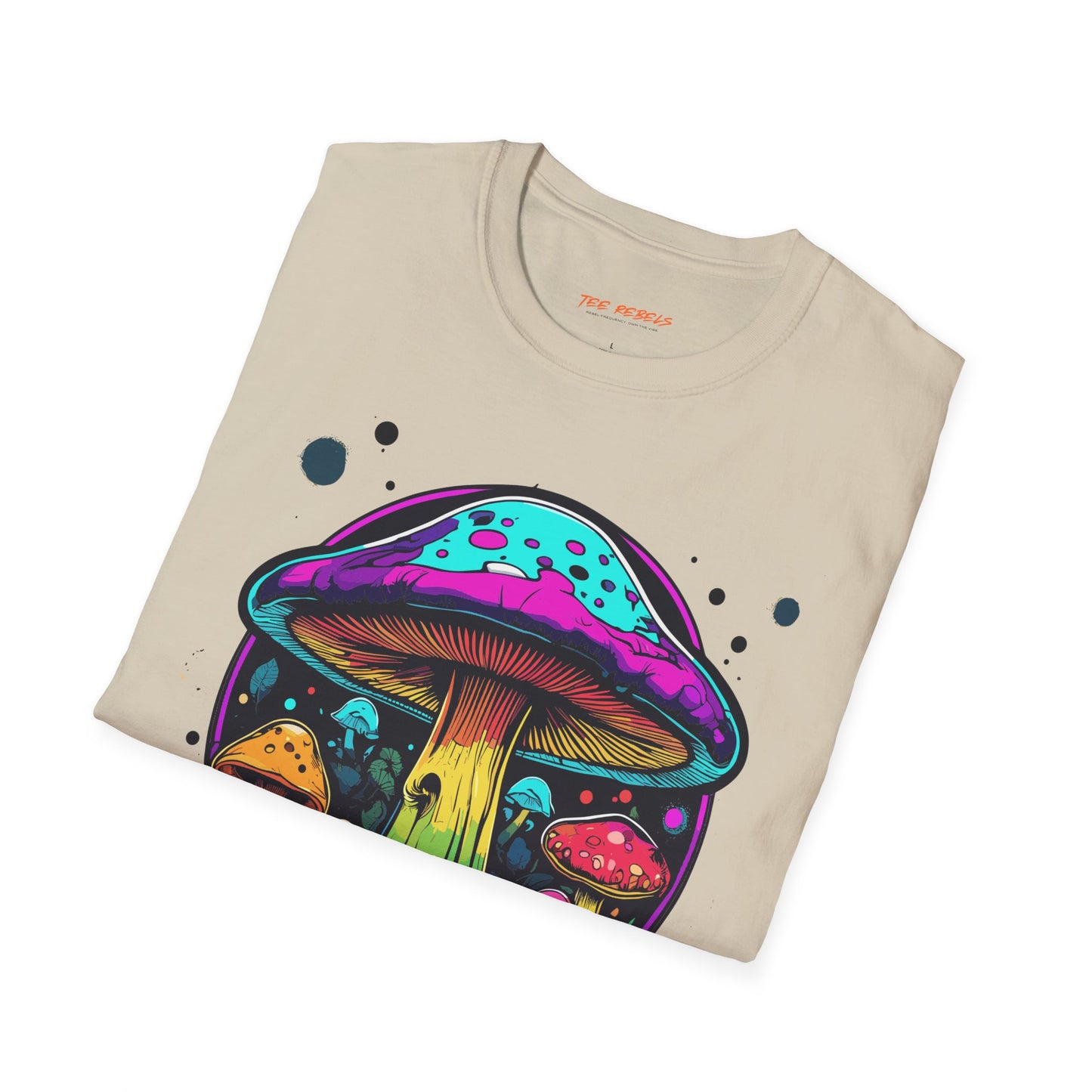 Psychedelic Mushroom Unisex Softstyle T-Shirt | Mushroom Frequency