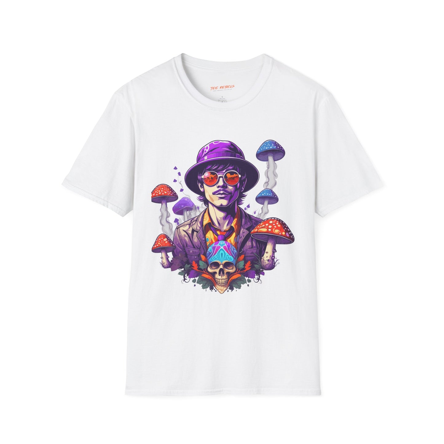 Psychedelic RaverMush Unisex Streetwear T-Shirt | Raver Rebel Frequency