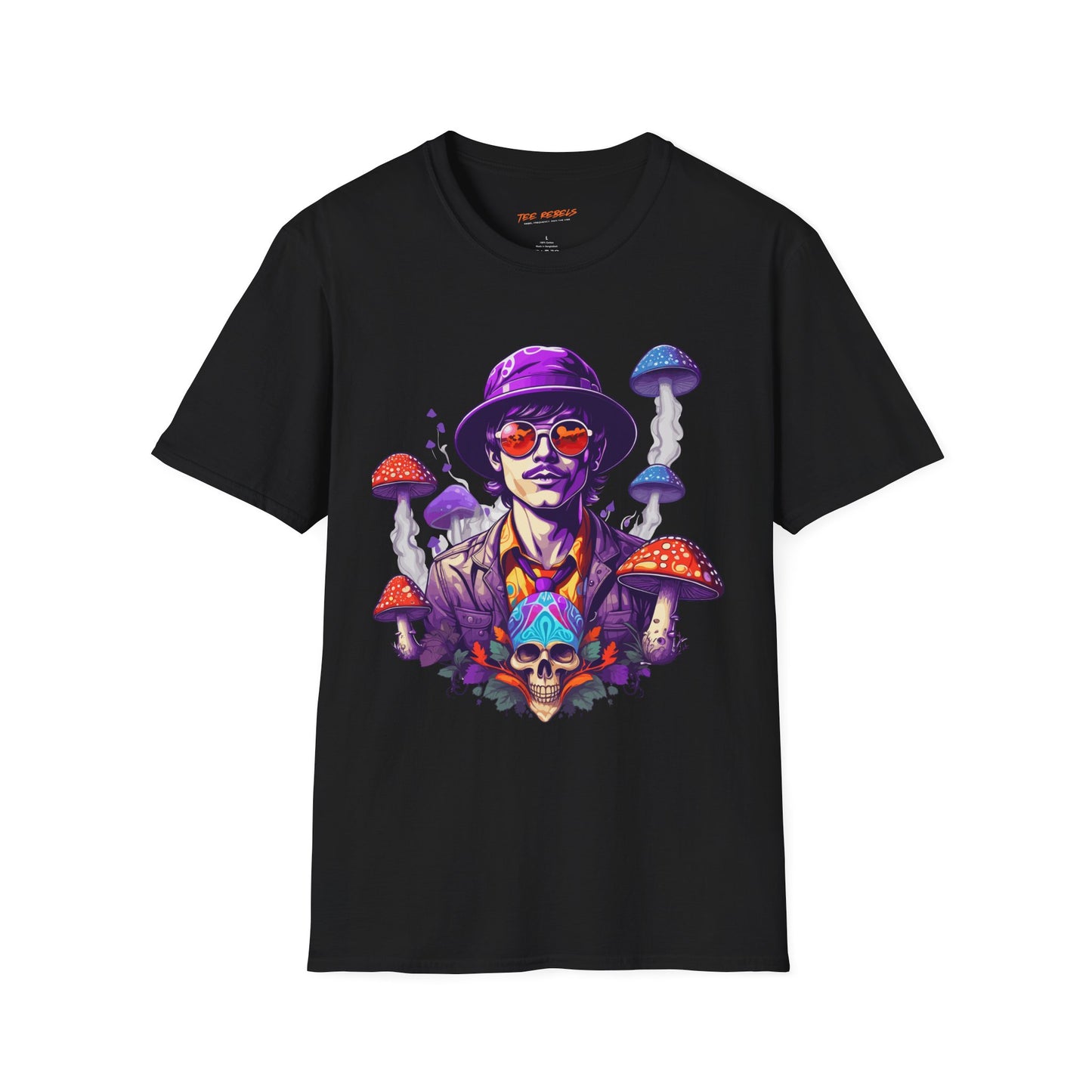 Psychedelic RaverMush Unisex Streetwear T-Shirt | Raver Rebel Frequency