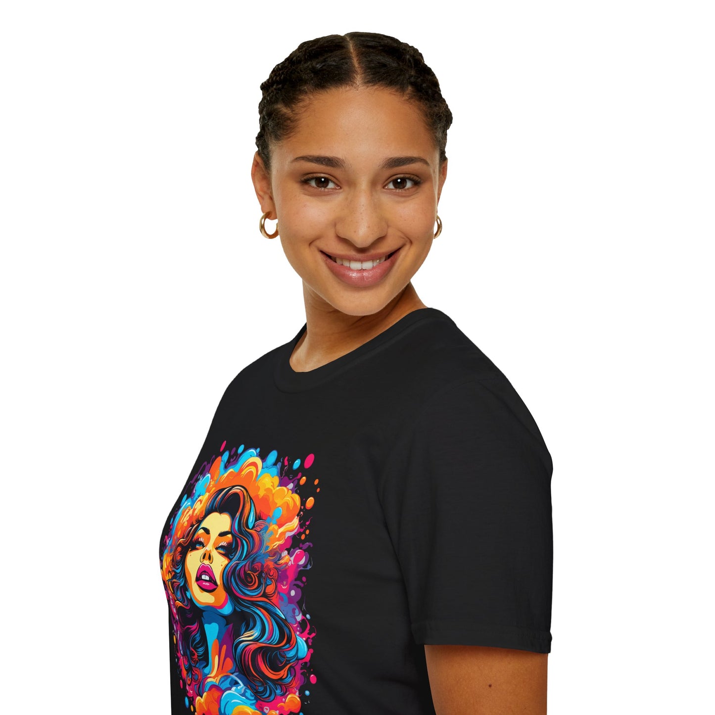 Psychedelic Lady Beauty Unisex T-Shirt | Lady Rebel Frequency