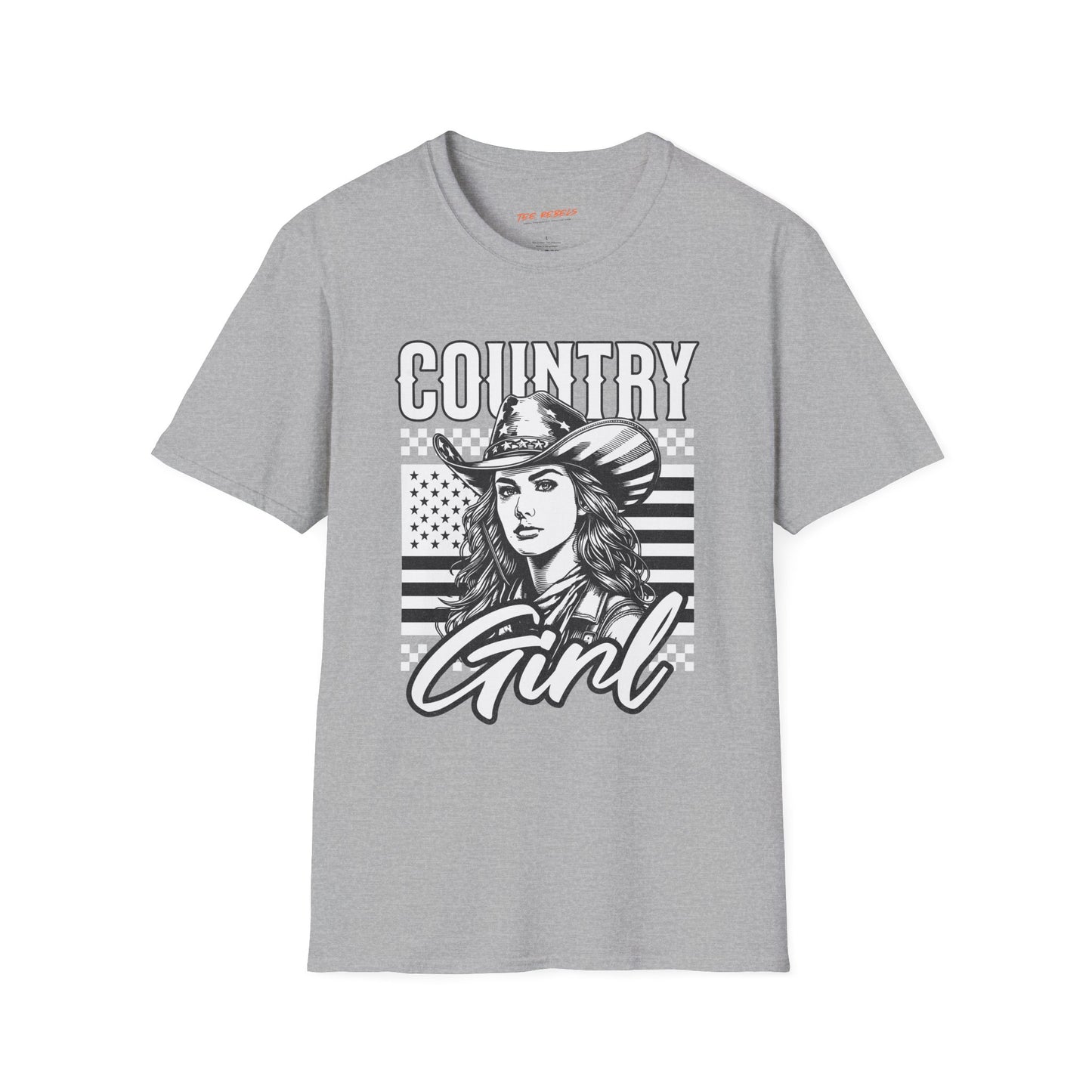 Country Girl Unisex Streetwear T-Shirt | American Girl Graphic T-Shirt | Country Rebel Frequency