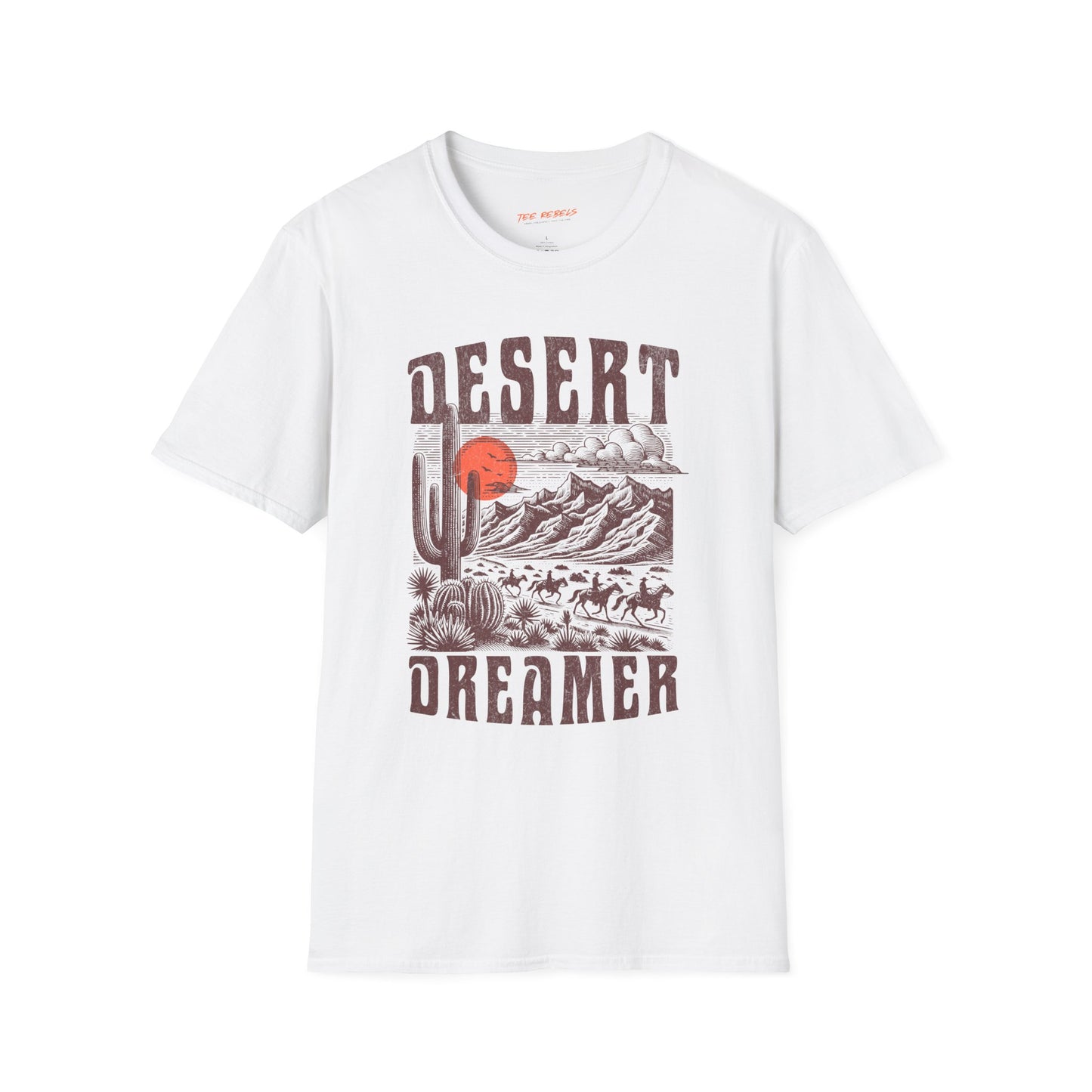 Desert Dreamer Unisex Streetwear T-Shirt | Vintage Western Graphic T-Shirt | Desert Rebel Frequency