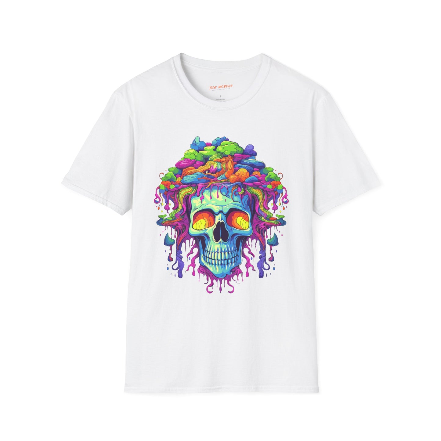 Psychedelic Treetop Skull Unisex T-Shirt | Skull Rebel Frequency