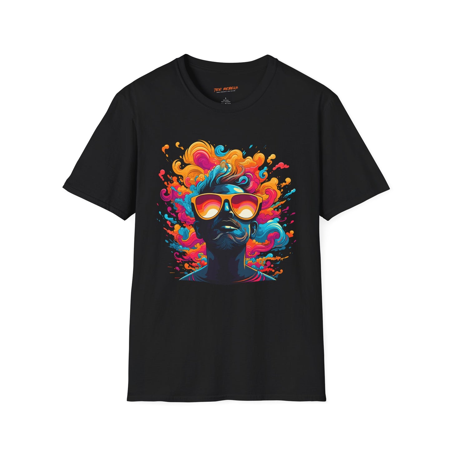 Psychedelic Synthwave Man Unisex T-Shirt | Synthwave Rebel Frequency