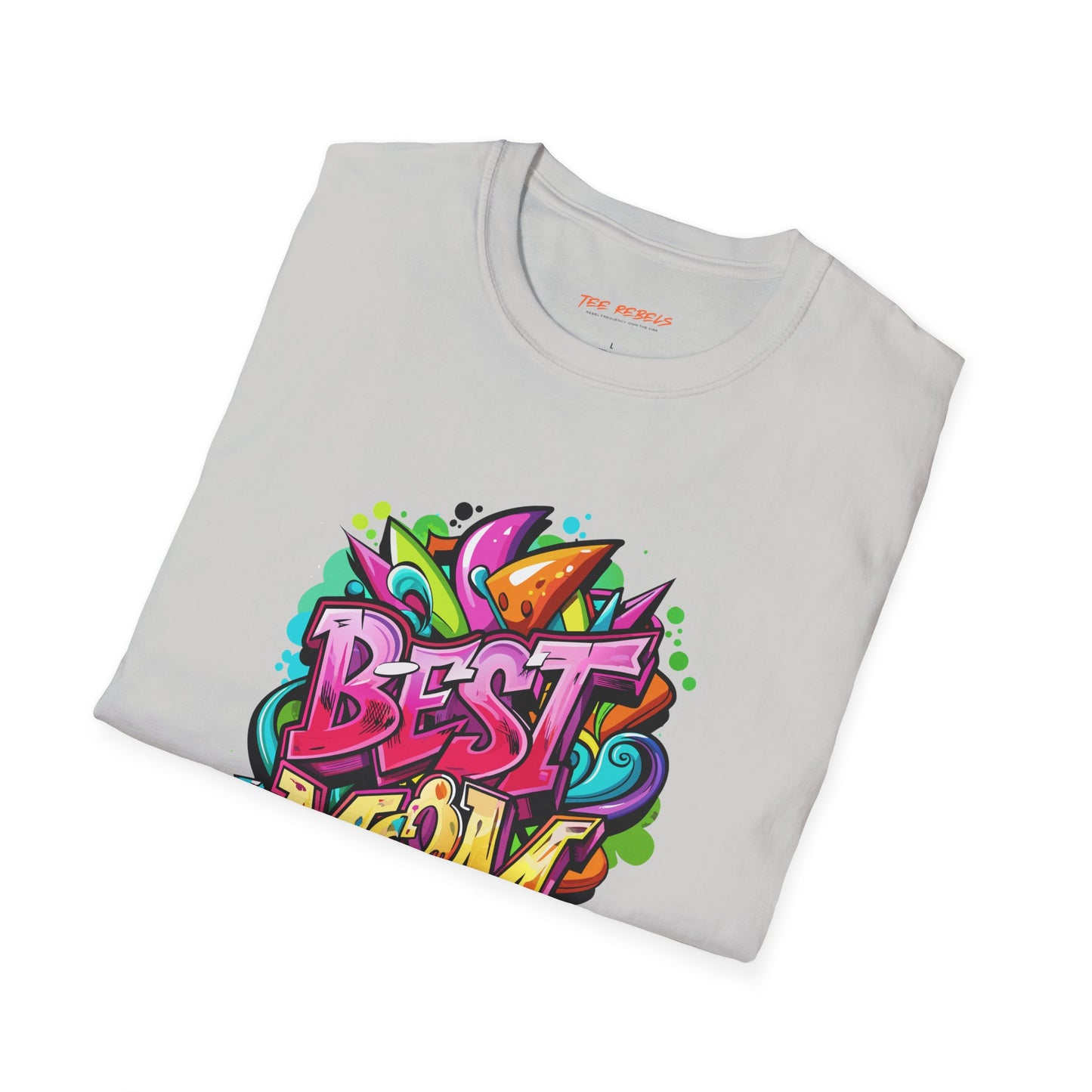 Best Mom Unisex Softstyle T-Shirt | Colorful, Fun Gift for Mother's Day