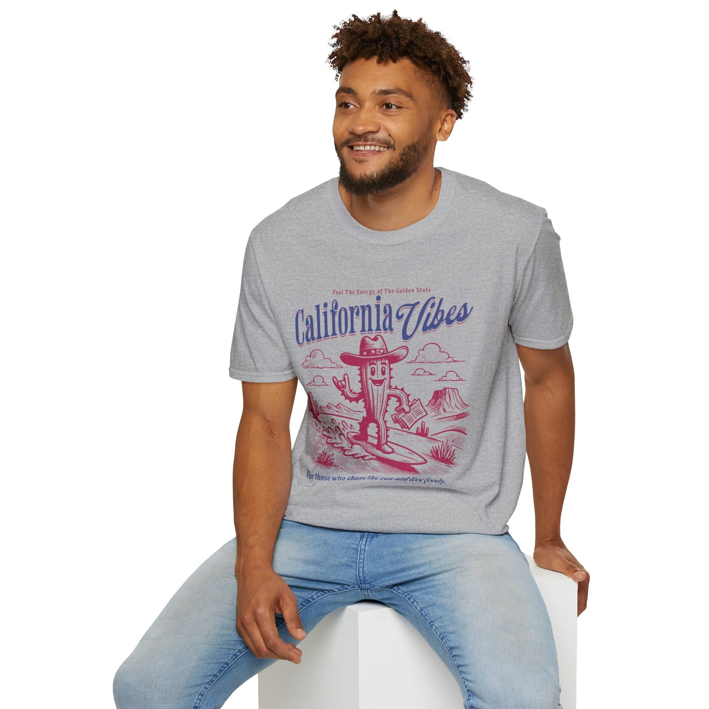 California Vibes Unisex Streetwear T-Shirt | American West Graphic T-Shirt | Californian Rebel Frequency