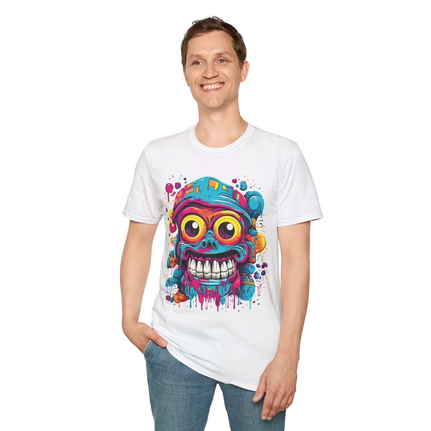 Psychedelic Smiley Eyez Unisex T-Shirt | Smiley Rebel Frequency