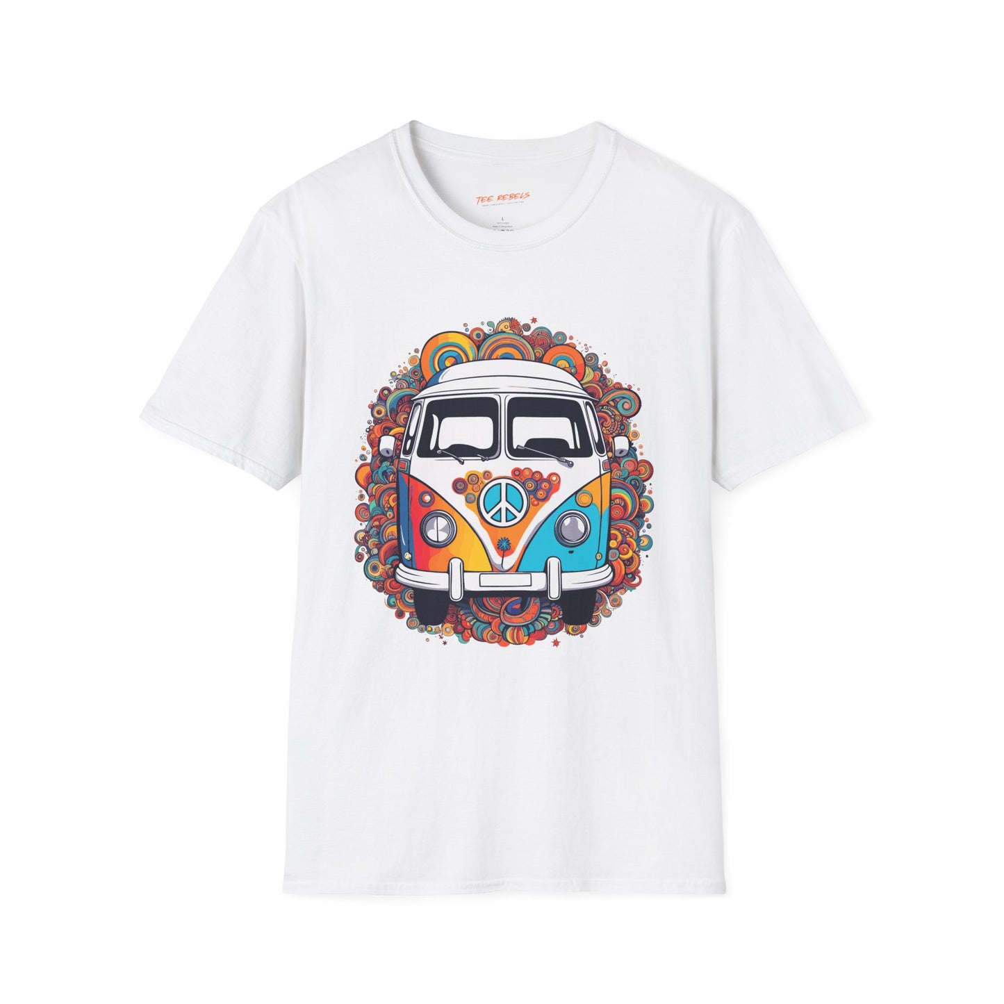 Psychedelic Retro Van Unisex T-Shirt | Van Rebel Frequency
