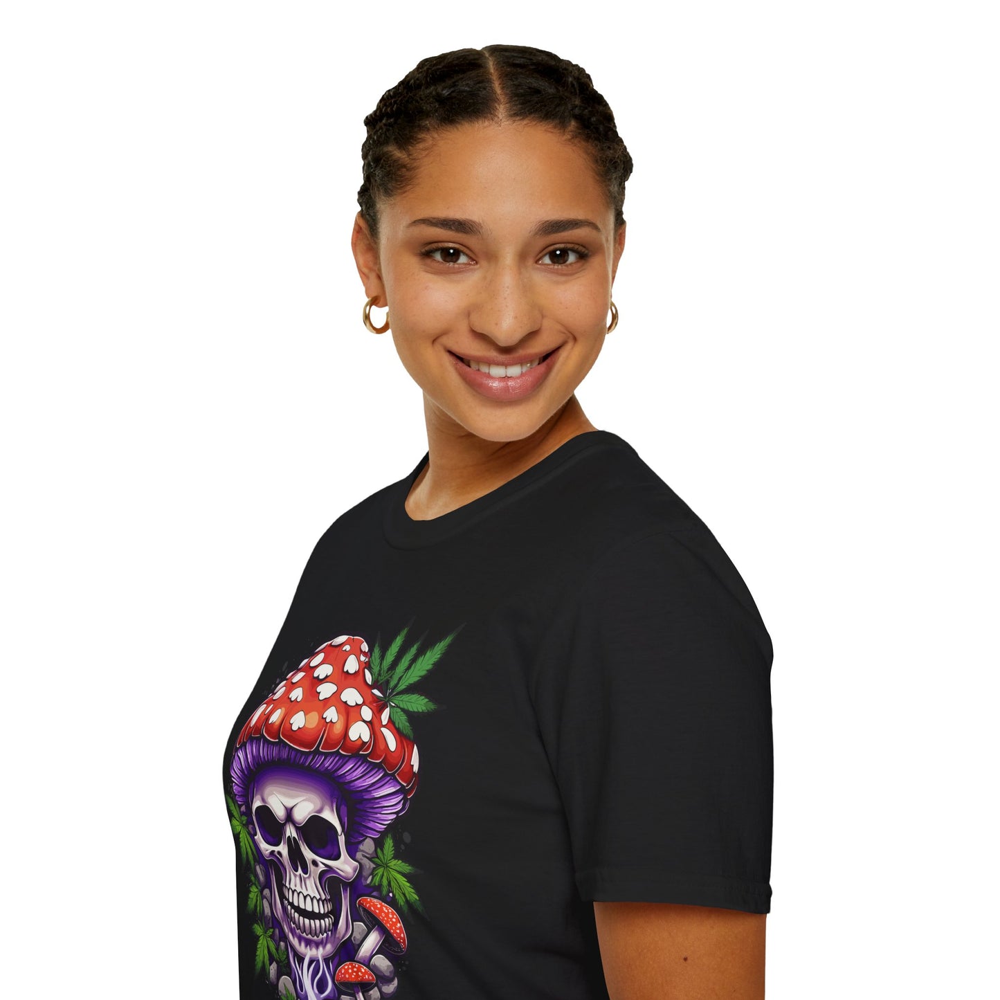 Psychedelic Skull Mushroom Unisex T-Shirt | Skull Rebel Frequency