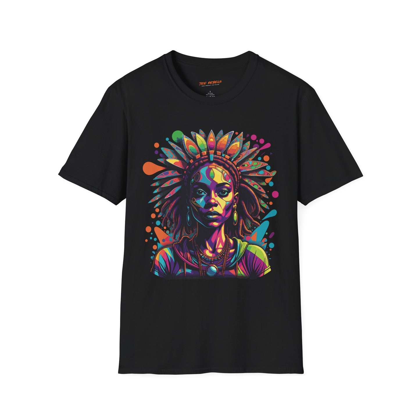Psychedelic Melananted Lady Unisex T-Shirt | Melananted Rebel Frequency