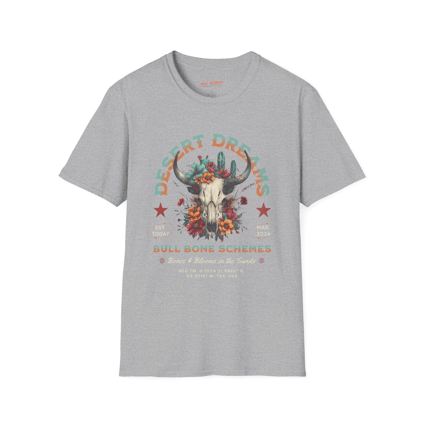Desert Dreams Unisex Streetwear T-Shirt | Western Vintage Graphic Tee | Desert Rebel Frequency