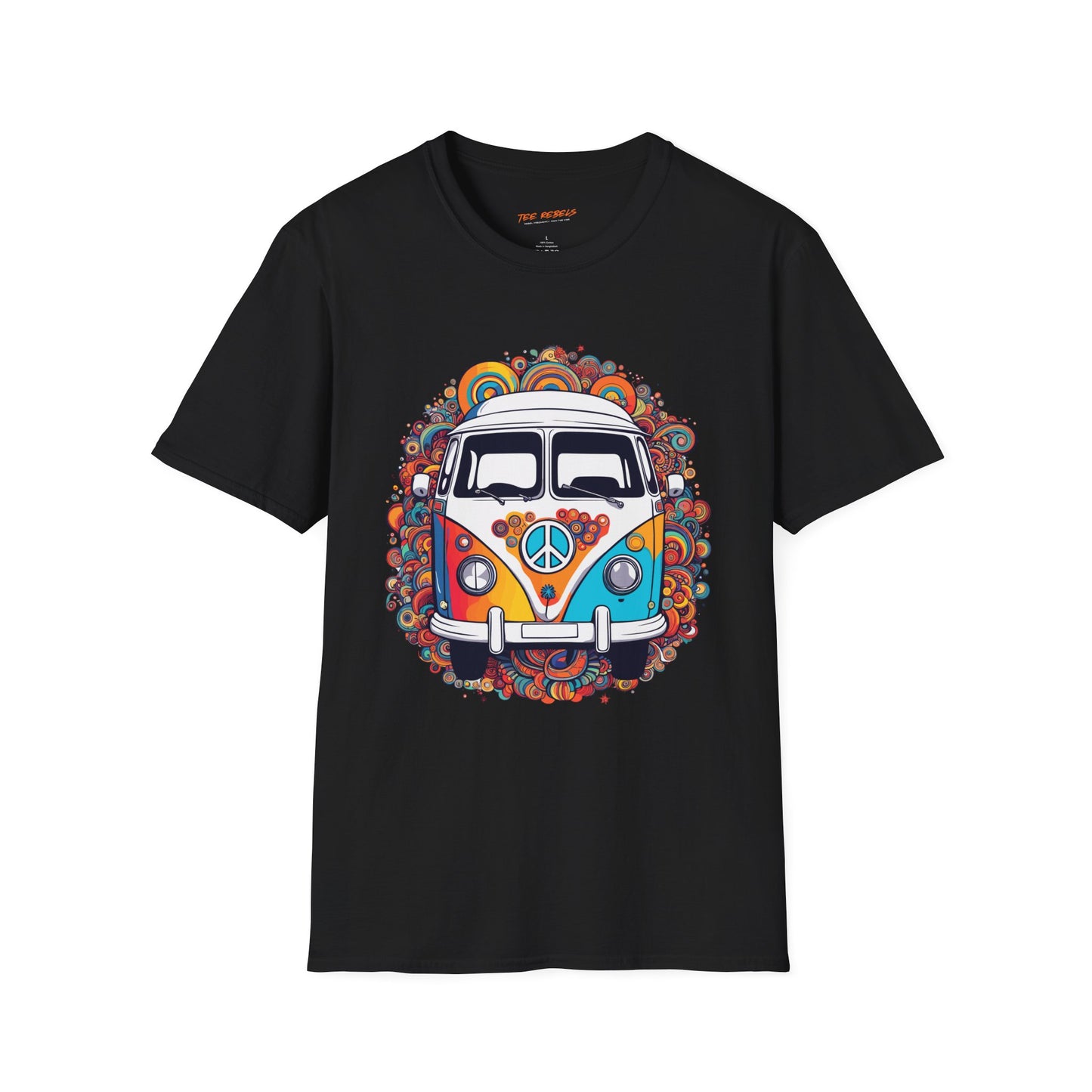 Psychedelic Retro Van Unisex T-Shirt | Van Rebel Frequency