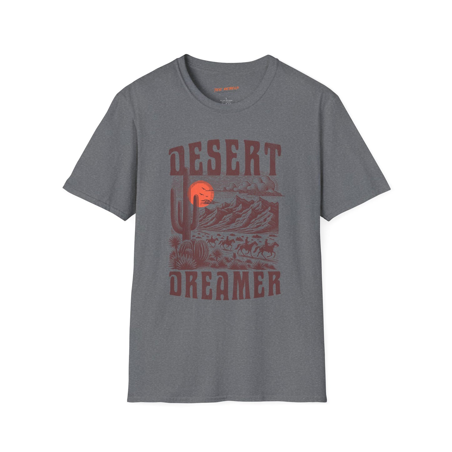 Desert Dreamer Unisex Streetwear T-Shirt | Vintage Western Graphic T-Shirt | Desert Rebel Frequency