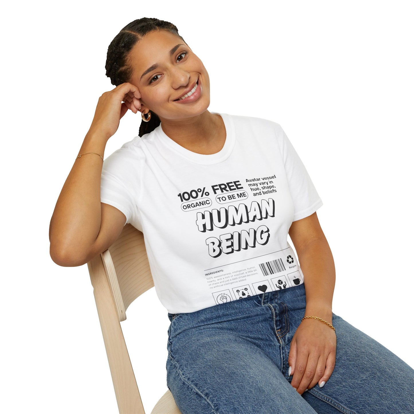 Human Being Unisex Softstyle T-Shirt | Human Rebel Frequency