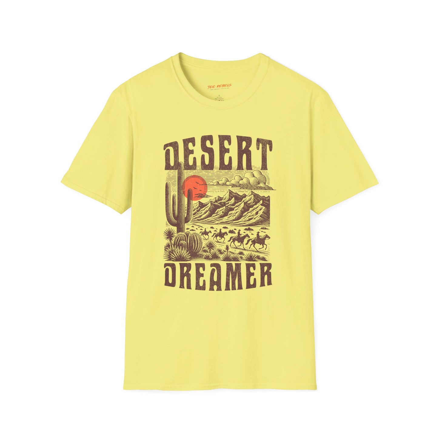 Desert Dreamer Unisex Streetwear T-Shirt | Vintage Western Graphic T-Shirt | Desert Rebel Frequency