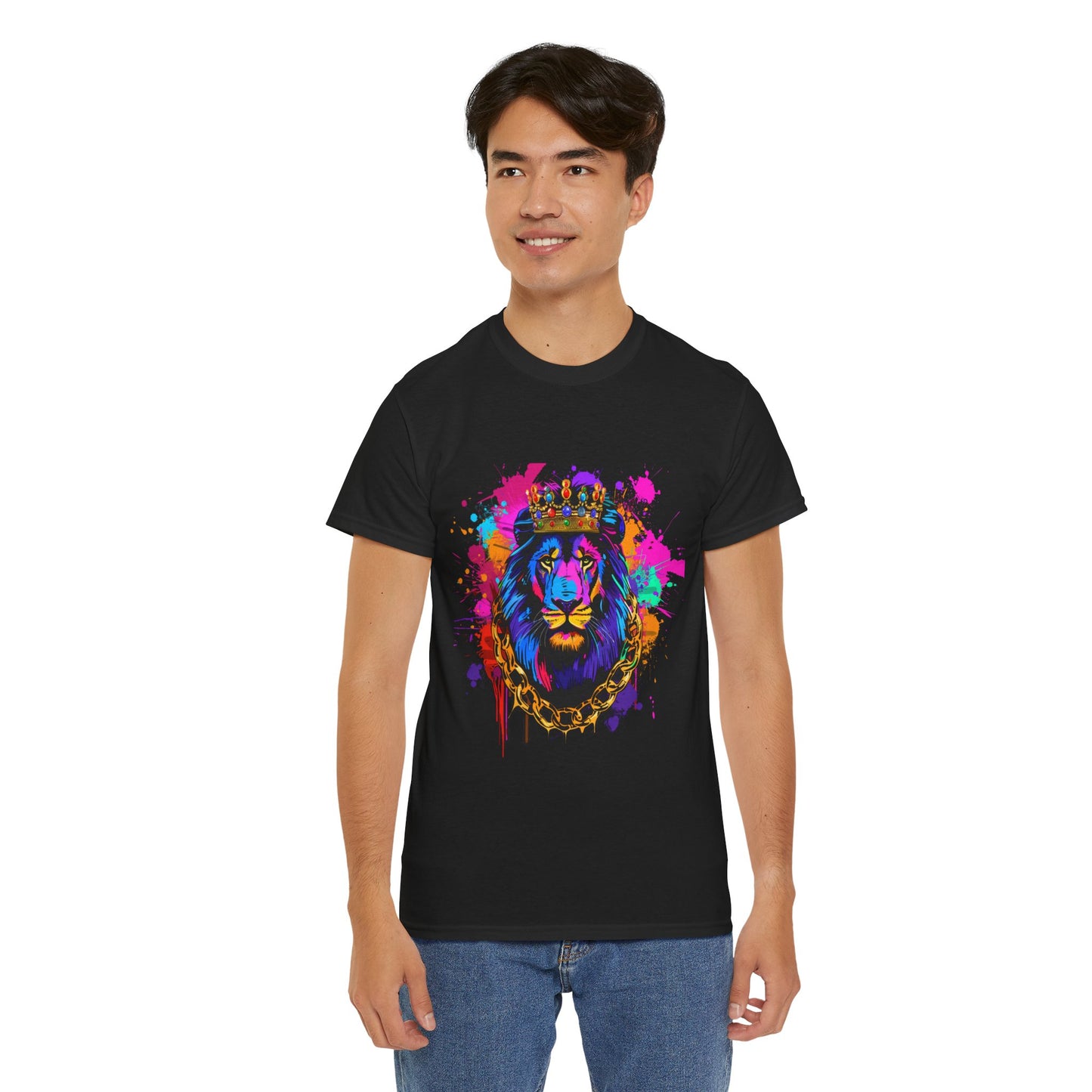 Royal Lion Graphic Unisex Heavy Cotton Tee | Lion Rebel Frequency