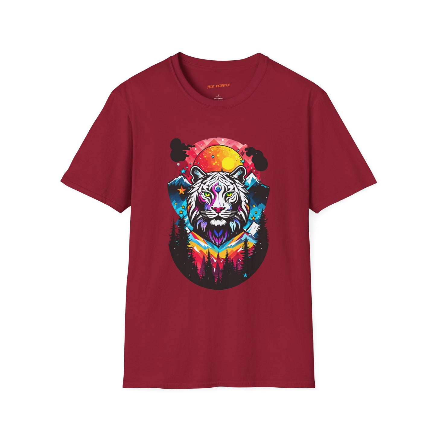 Mystic Tiger Teeshirt | Unisex Softstyle Tee for Nature Lovers | Tiger Frequency