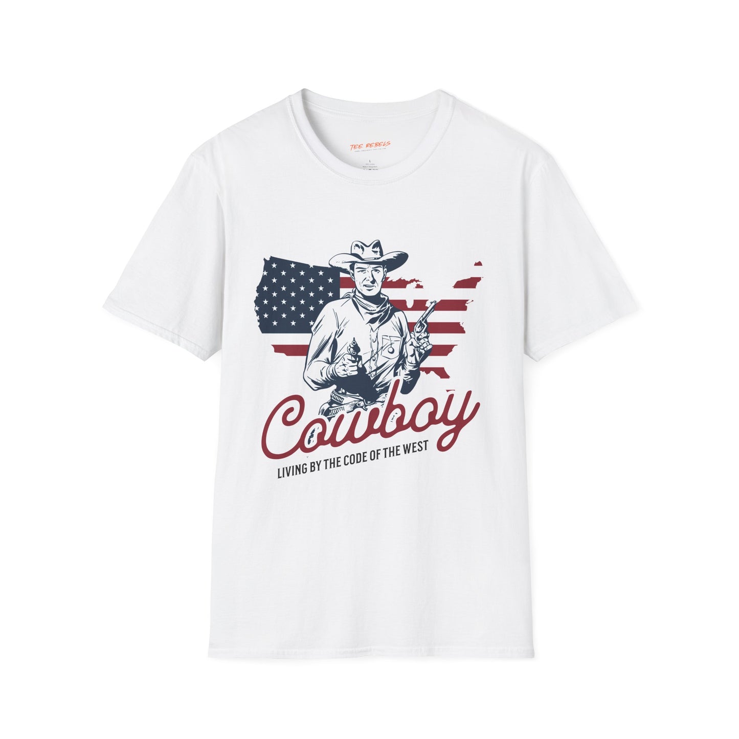 Cowboy USA Unisex Streetwear T-Shirt | Cowboy Graphic T-Shirt | Cowboy Rebel Frequency