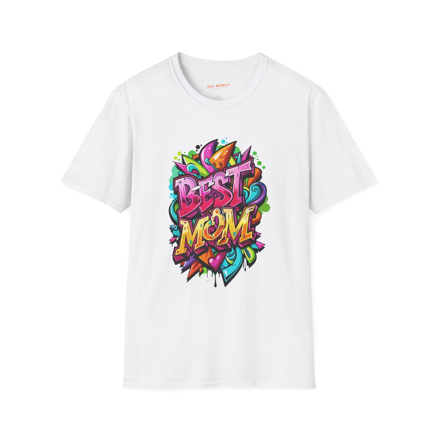 Best Mom Unisex Softstyle T-Shirt | Colorful, Fun Gift for Mother's Day