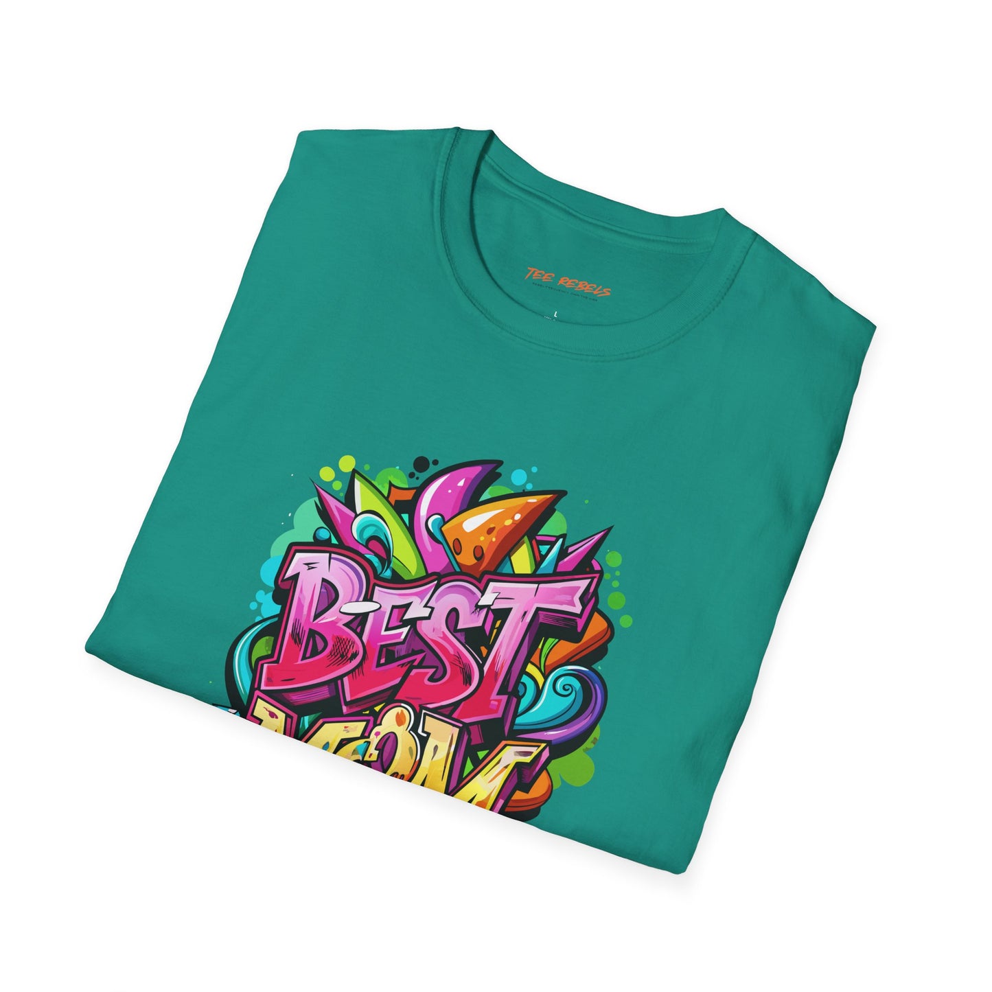 Best Mom Unisex Softstyle T-Shirt | Colorful, Fun Gift for Mother's Day
