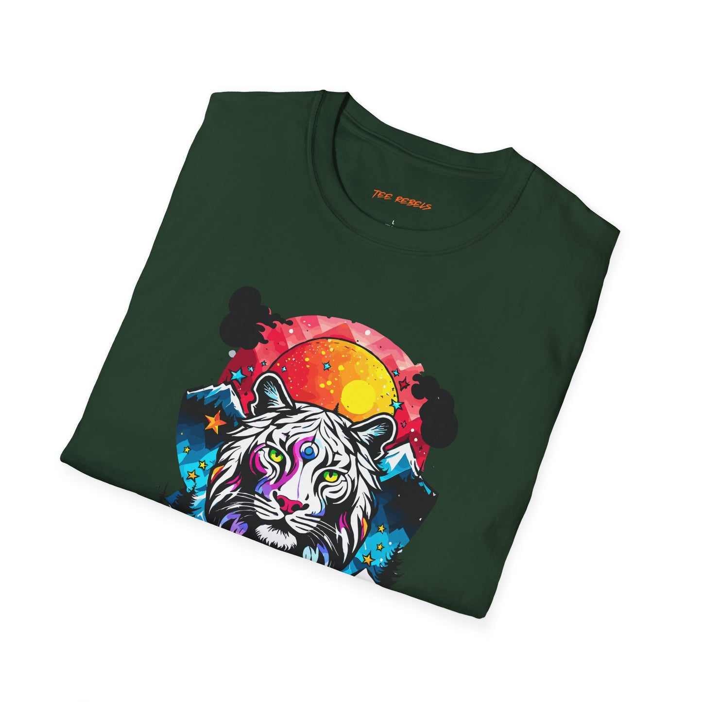 Mystic Tiger Teeshirt | Unisex Softstyle Tee for Nature Lovers | Tiger Frequency