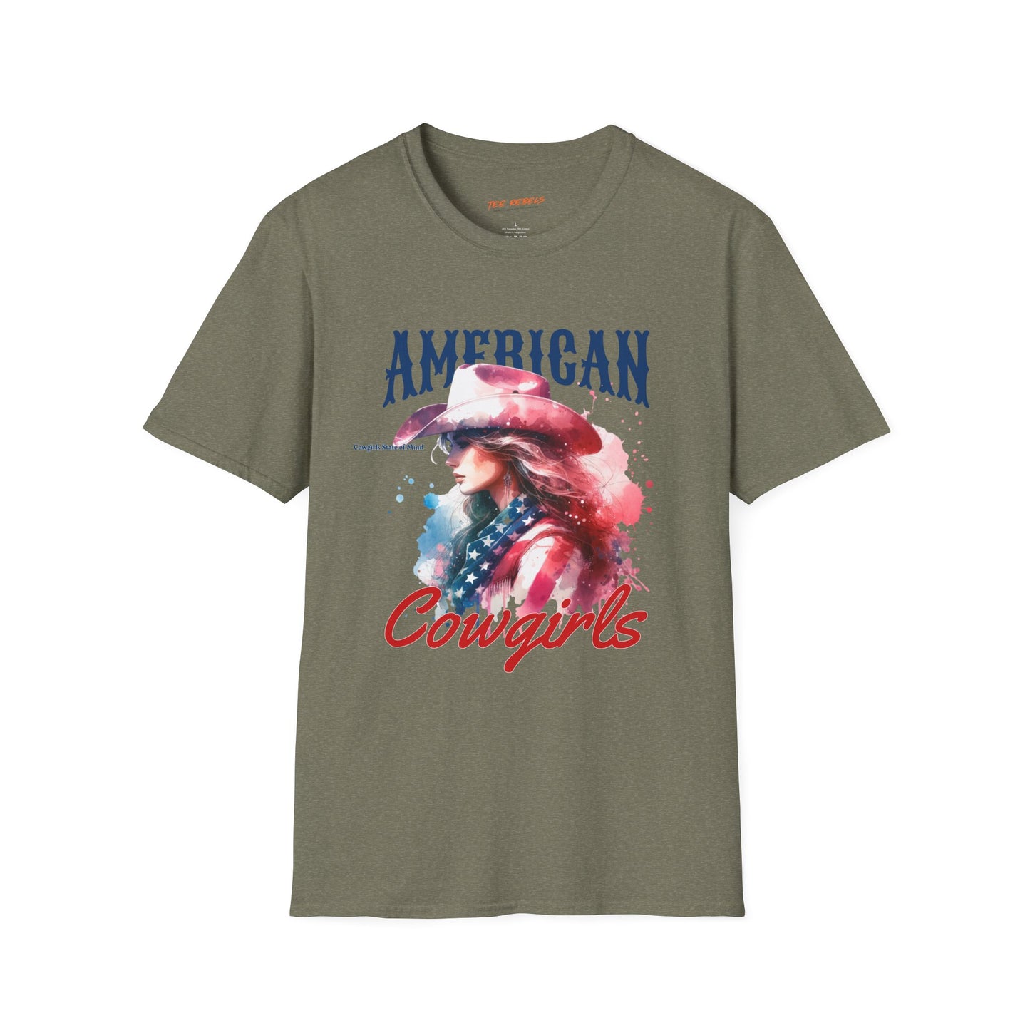 American Cowgirls Unisex Streetwear T-Shirt | American Cowgirl Graphic T-Shirt | Cowgirls Rebel Frequency
