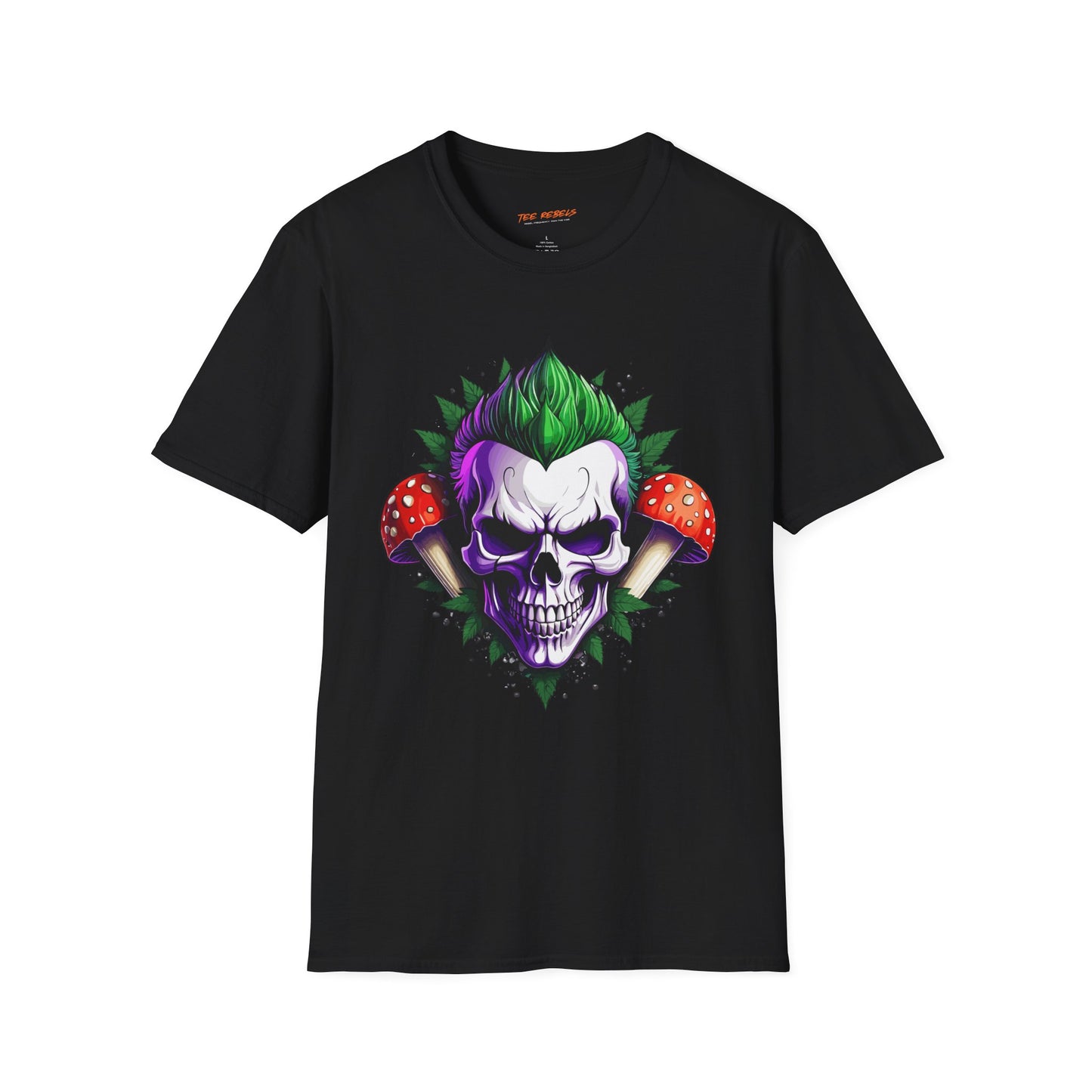 Psychedelic Skull Joker Unisex T-Shirt | Skull Rebel Frequency