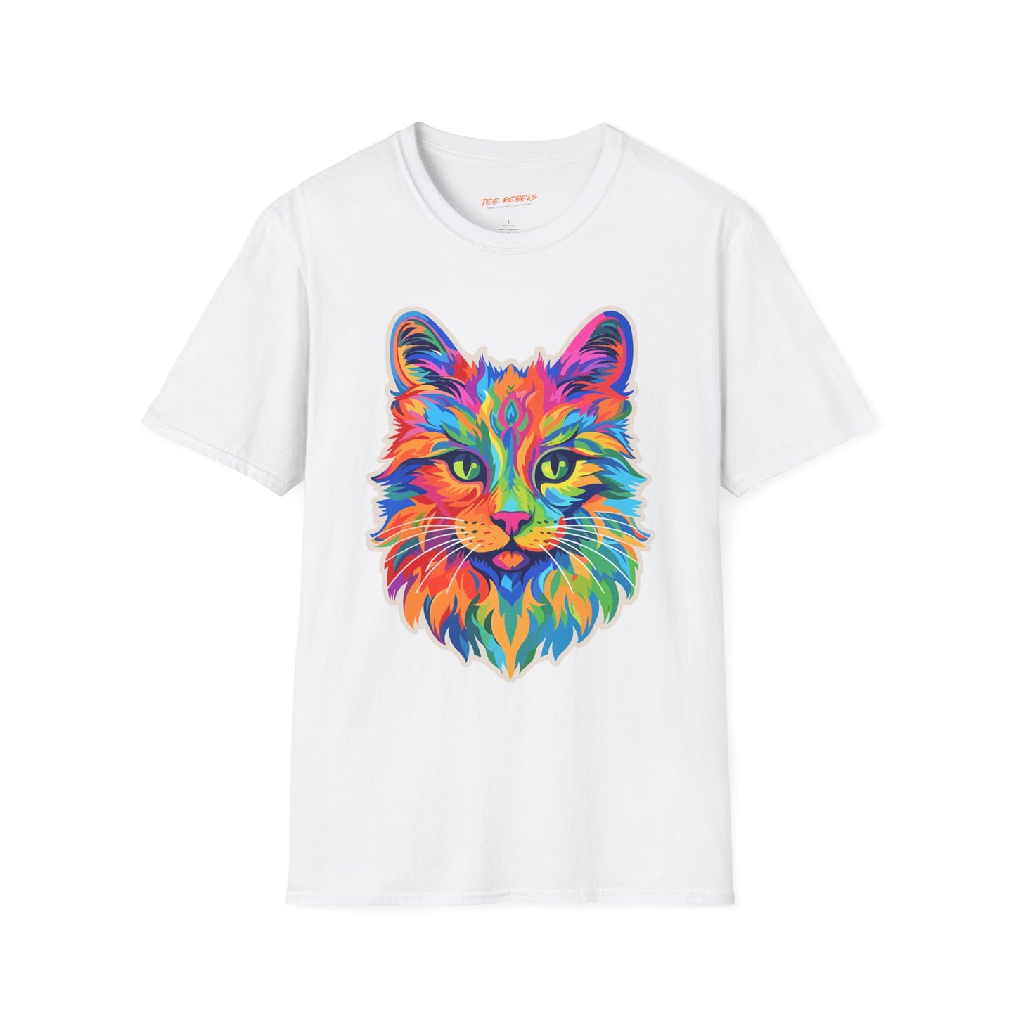 Psychedelic Feline Cat Unisex T-shirt | Cat Rebel Frequency