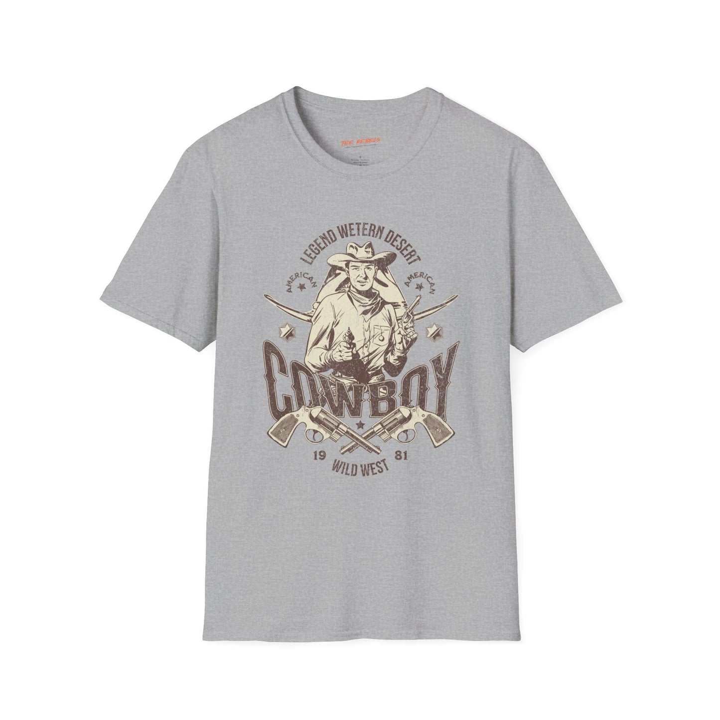 Legend Western Desert Cowboy Unisex Streetwear T-Shirt | Cowboy Graphic T-Shirt | Cowboy Rebel Frequency